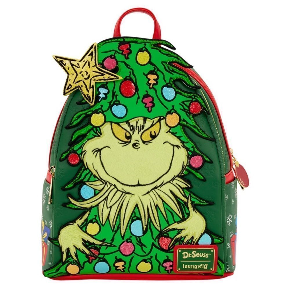 Dr. Seuss How the Grinch Stole Christmas! Tree Light Up Plush Mini Backpack